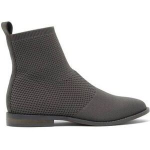 Eileen Fisher Jude Recycled Stretch Knit Bootie Gray Size 5 New Without Box